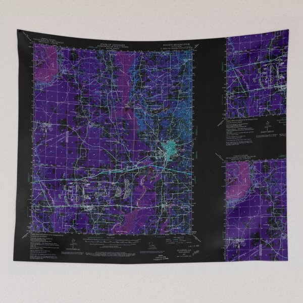 Item preview, USGS TOPO Map Louisiana LA Minden 334800 1947 62500 Inverted designed and sold by WetdryvacRB01.
