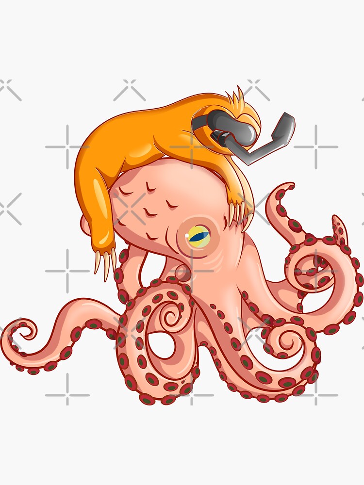 Sloth Riding Octopus Funny T-Shirt Sloth Riding Octopus Funny T-Shirt