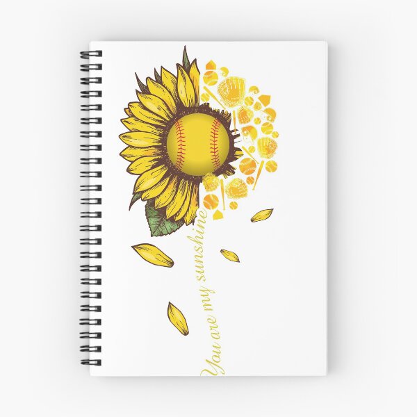 Item preview, You Are My Sunshine Softball Sunflower T shirt designed and sold by TeeBoo.