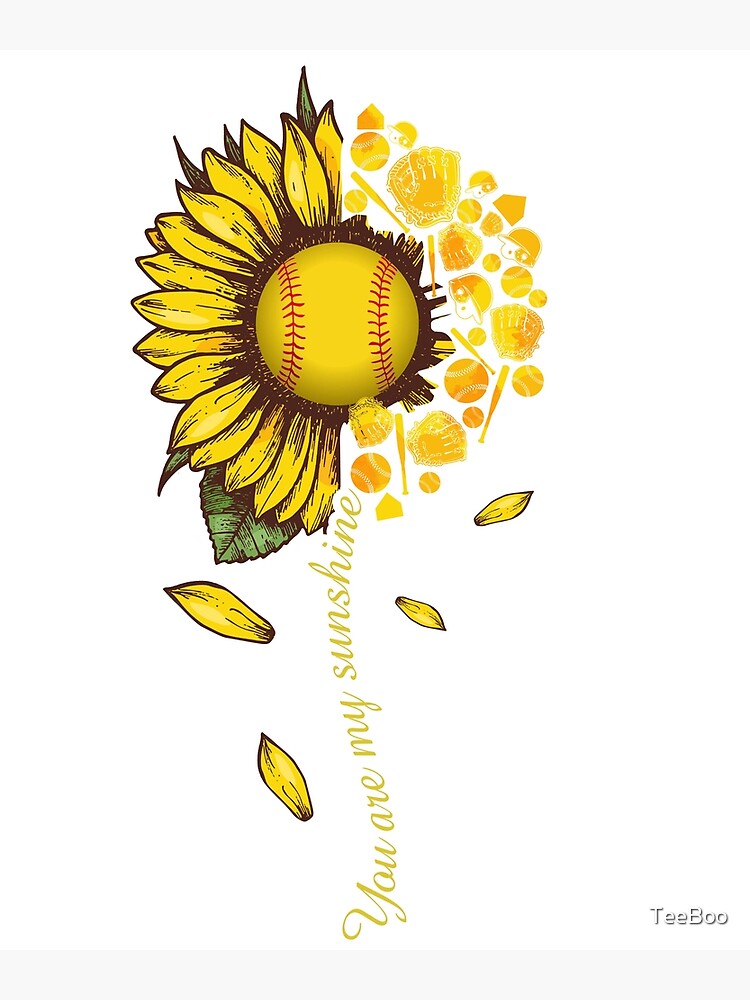 You Are My Sunshine Sunflower Softball T-Shirt You Are My Sunshine Sunflower Softball T-Shirt