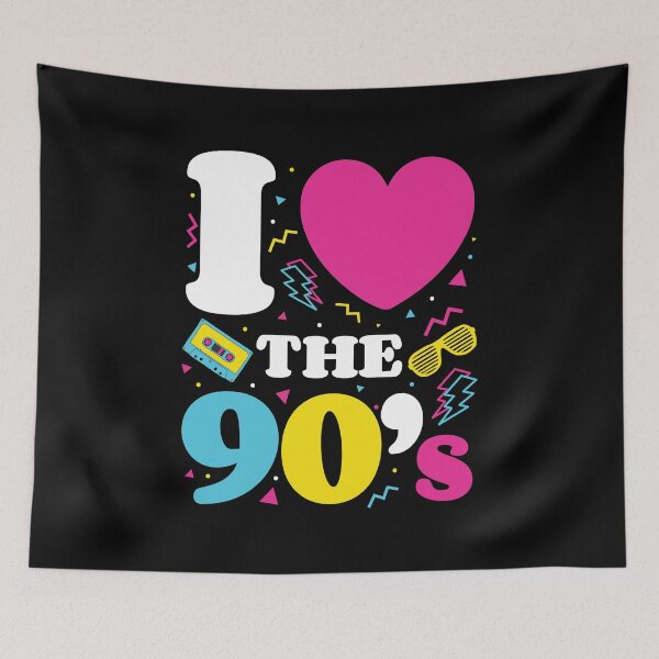 Item preview, Love the 90's; Retro T-Shirt 1990s 1990 90s Party Neon designed and sold by EstelleStar.