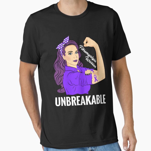 Item preview, Fibromyalgia Awareness Warrior Unbreakable Support designed and sold by ZNOVANNA.