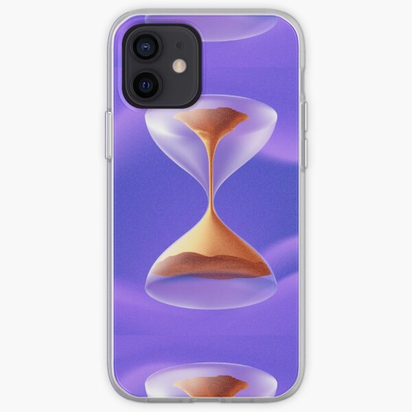 #Physics #Time #water liquid, abstract, #illustration, art, hourglass, horizontal, no people, design, colors, deadline, alertness iPhone Soft Case