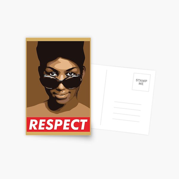 RESPECT Aretha franklin Postcard