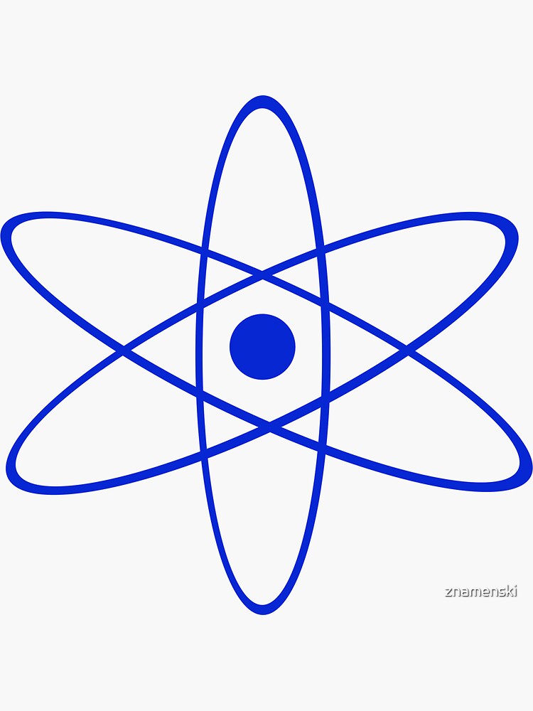 #Atom #Symbol #Emoji #Physics illustration symbol shape abstract design creativity art science element performance imagination by znamenski