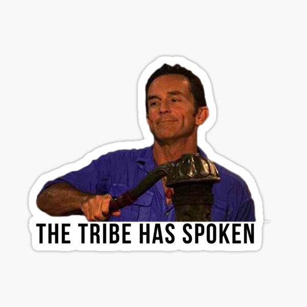 Jeff Probst Survivor- The Tribe Has Spoken Sticker