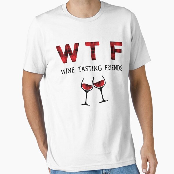 Artikel-Vorschau von WTF Wine Tasting Friends Lustiges trinkendes T-Shirt, designt und verkauft von TeeAmz.