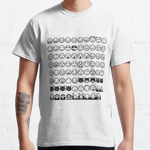 Emoji  絵文字えもじ  /ɪˈmoʊdʒi/ [emodʑi] emojis ideograms smileys electronic messages web pages genres Classic T-Shirt