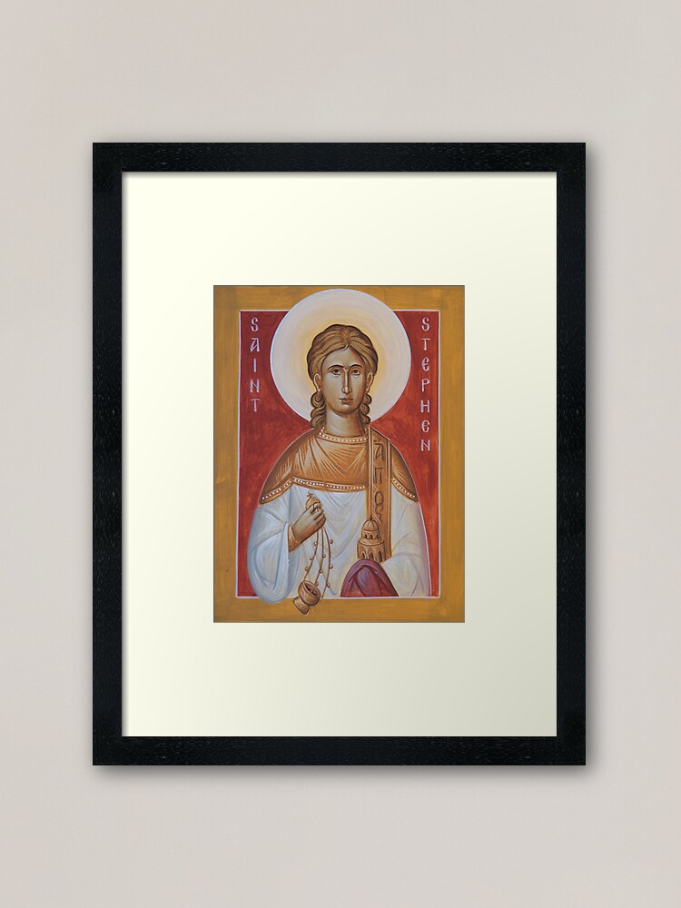 Alternate view of St Stephen the Protomartyr Framed Art Print