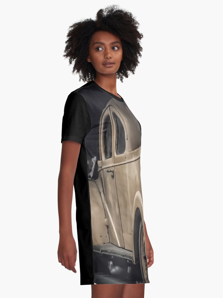 Alternate view of Retro Oldschool Ford Prefect Graphic Design Graphic T-Shirt Dress