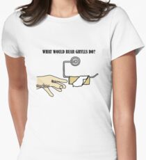 What would Bear Grylls do? Women's Fitted T-Shirt