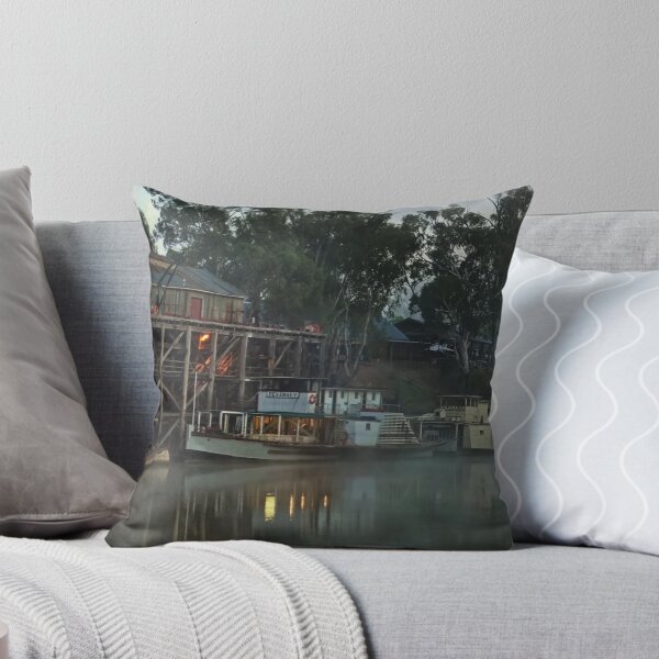 Item preview, Foggy Dawn At Echuca Wharf designed and sold by djzontheball.