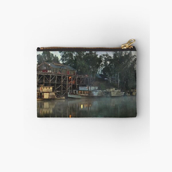 Item preview, Foggy Dawn At Echuca Wharf designed and sold by djzontheball.