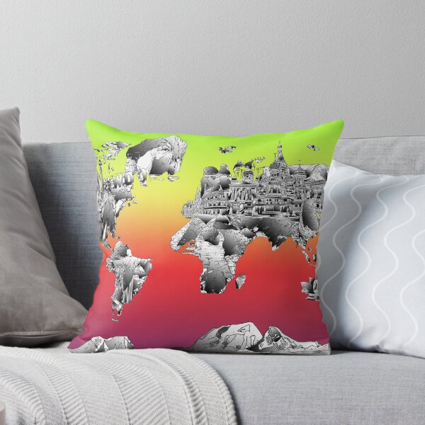 Item preview, World Map landmarks 4 designed and sold by BekimART.