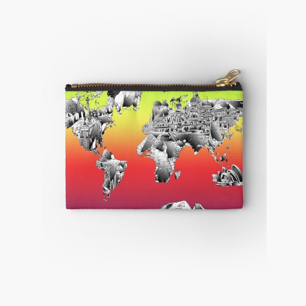 Item preview, World Map landmarks 4 designed and sold by BekimART.