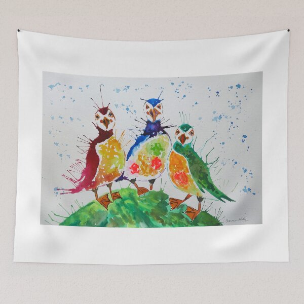 Item preview, Colourful Puffins designed and sold by Casimirasart.