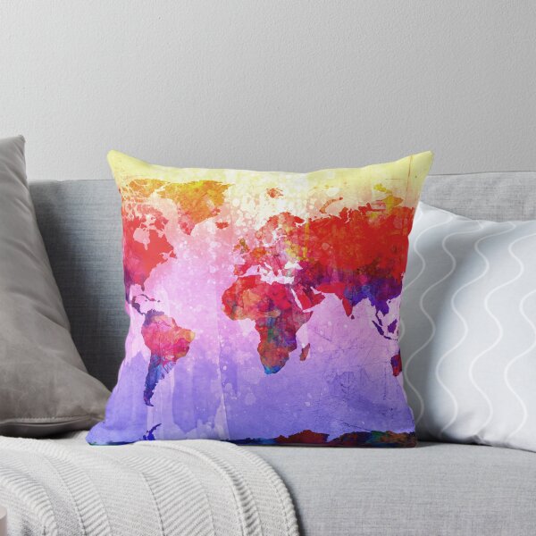 Item preview, World Map watercolor 2 designed and sold by BekimART.