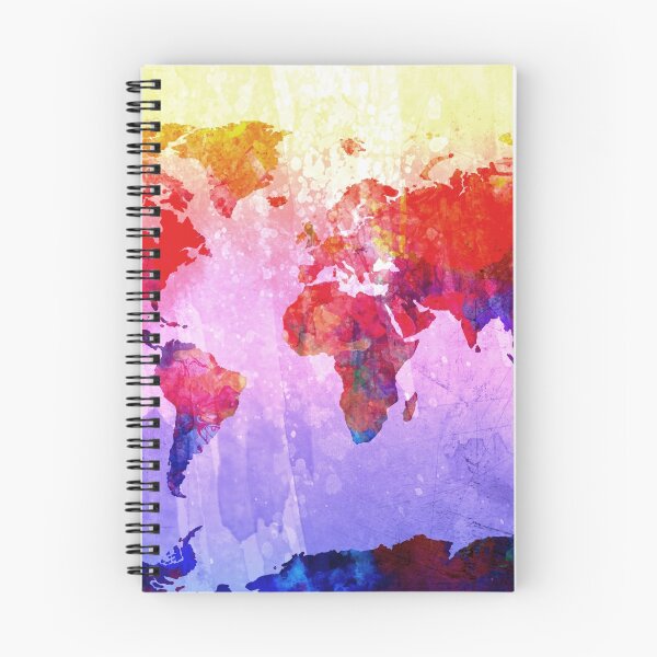 Item preview, World Map watercolor 2 designed and sold by BekimART.