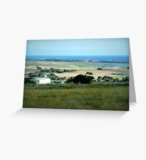 Ackerland in der Nähe des Tower HIll Vic. Grußkarte