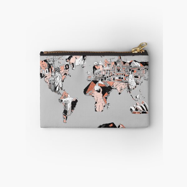 Item preview, World Map landmarks 6 designed and sold by BekimART.