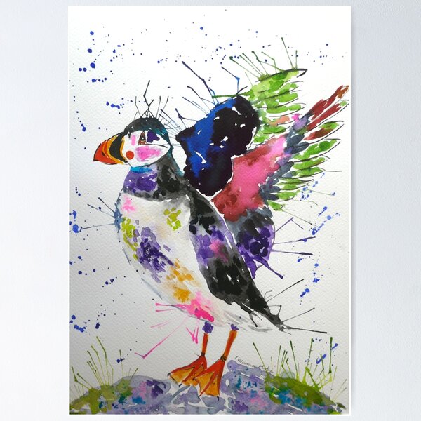Item preview, Colourful Puffin 2 designed and sold by Casimirasart.