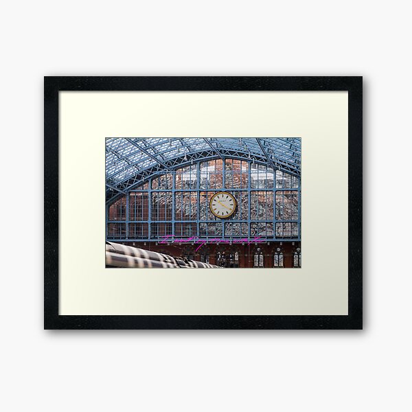 I Want My Time With You- king's Cross St Pancras Framed Art Print