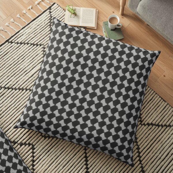 Ghutrah Black Floor Pillow