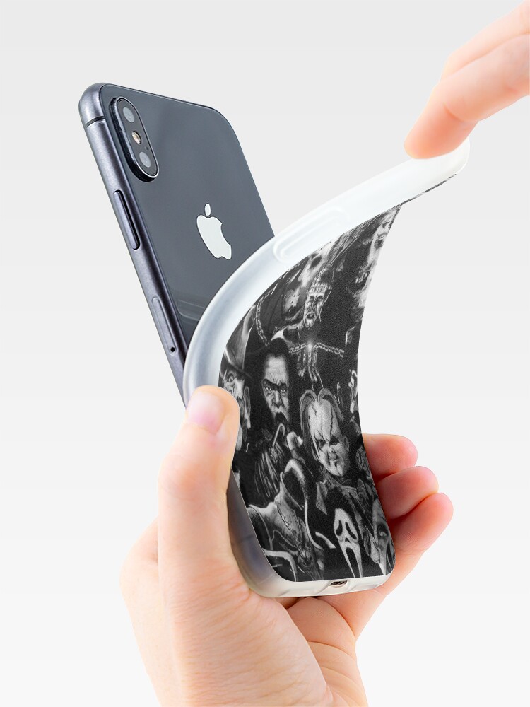 Alternate view of Horror Movie Collage iPhone Case & Cover