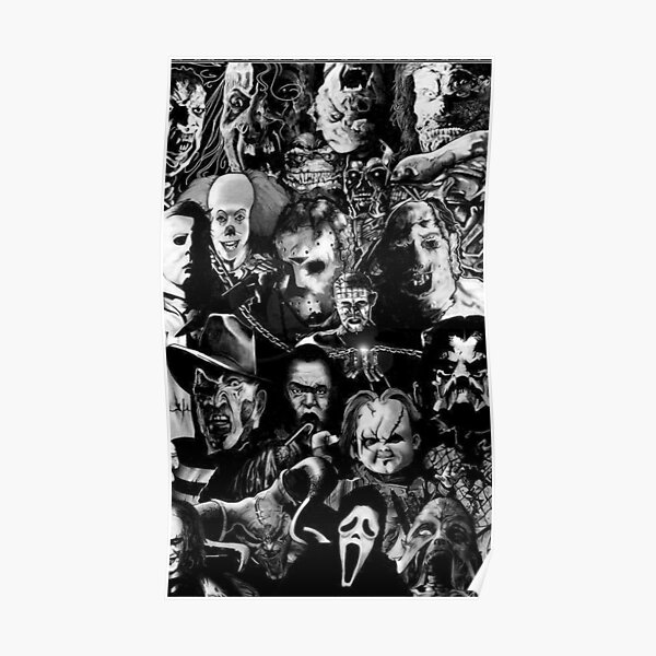 Horror Movie Collage Poster