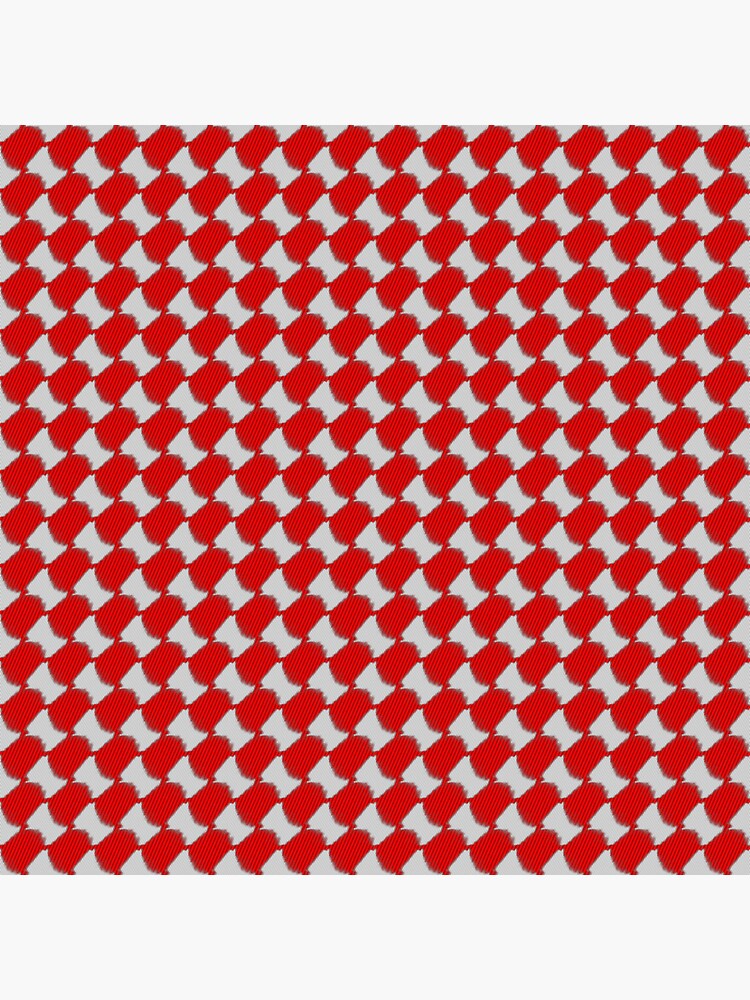 Thumbnail 3 of 3, Sticker, Ghutrah Red designed and sold by Vk91.