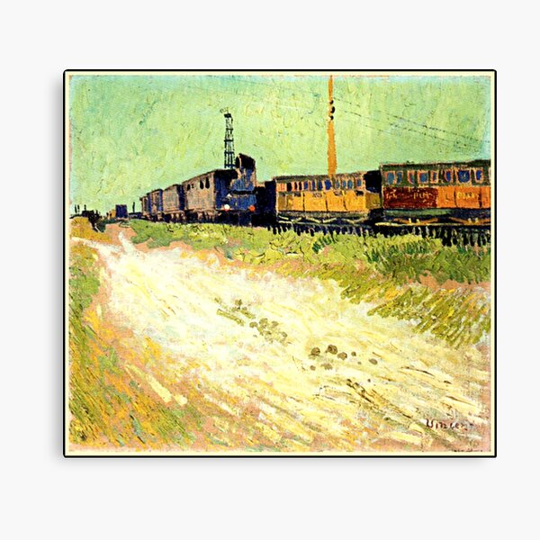 Van Gogh - Railway Carriages Canvas Print