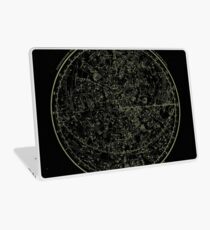 Sternbilder der nördlichen Hemisphäre | Vergilbte Tinte auf Schwarz Laptop Folie