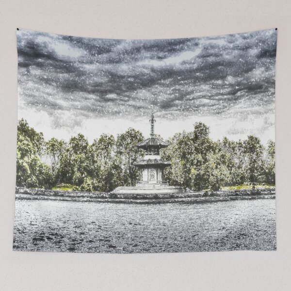 Item preview, Pagoda In The Snow designed and sold by Londonimages.