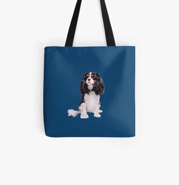 Cavalier King Charles Spaniel - Tri Color (B) All Over Print Tote Bag