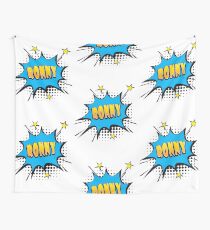 Comic book speech bubble font first name Ronny Wall Tapestry