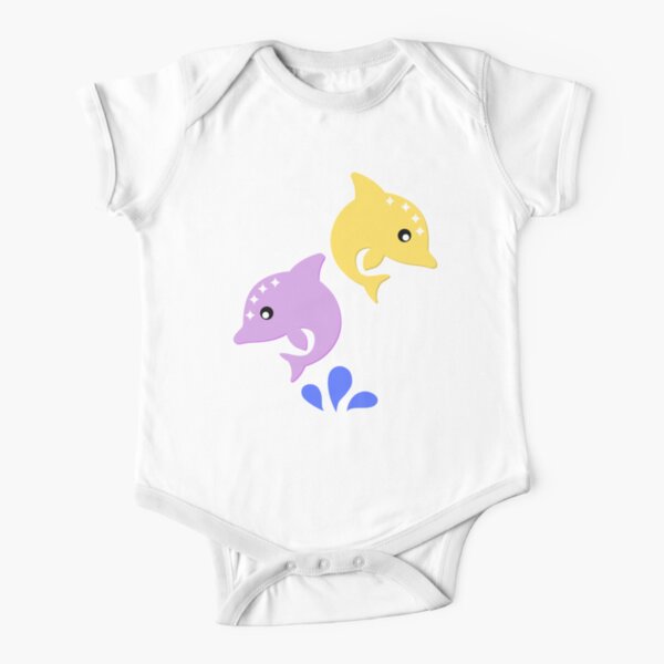 Dolphins Short Sleeve Baby One-Piece