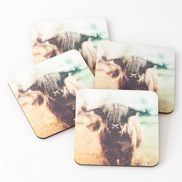 Item preview, Bison Abstract Watercolor Painting designed and sold by artworkbyrihen.