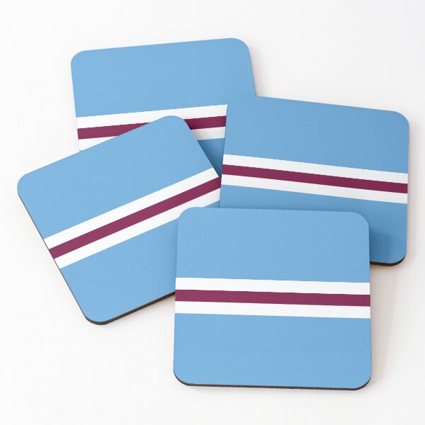 Item preview, Manchester City Blue White Maroon Colours Bar Design designed and sold by Sporting Colour.