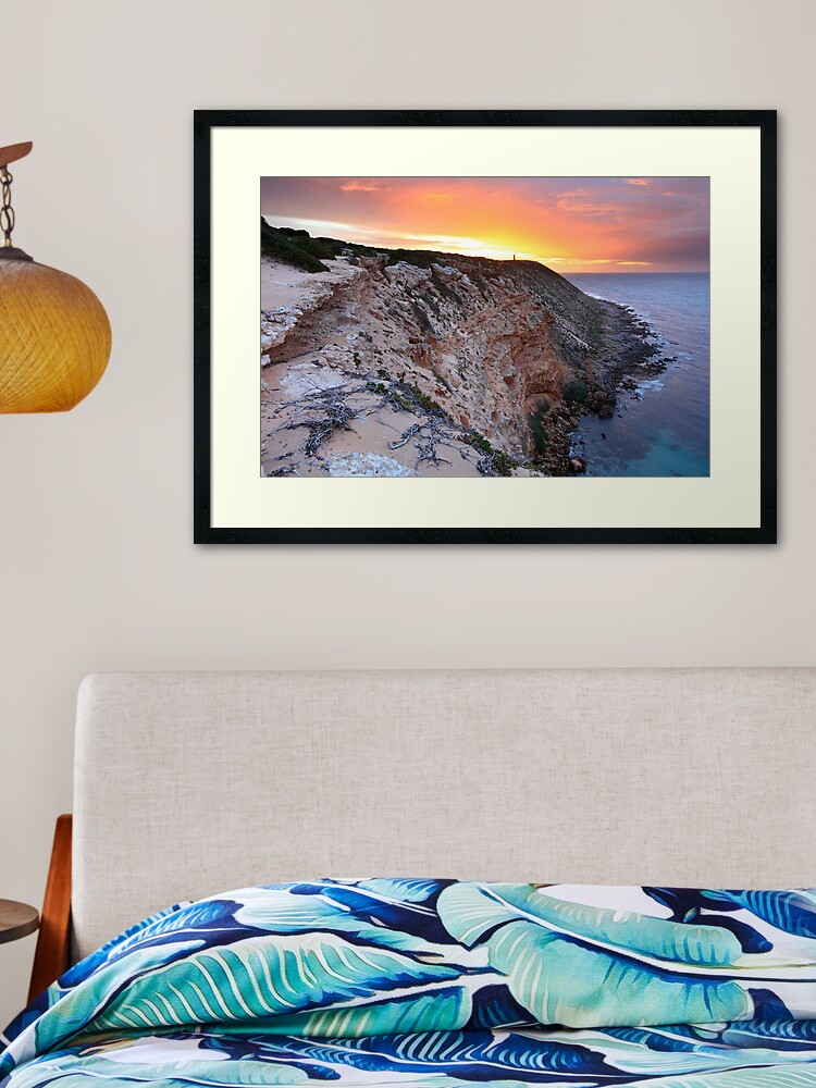 Thumbnail 1 of 7, Framed Art Print, Lighthouse, Innes National Park, South Australia designed and sold by Michael Boniwell.