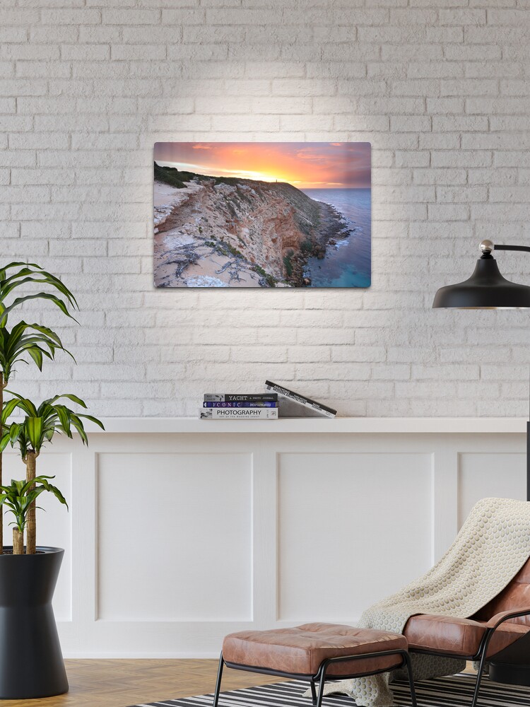 Thumbnail 1 of 4, Metal Print, Lighthouse, Innes National Park, South Australia designed and sold by Michael Boniwell.