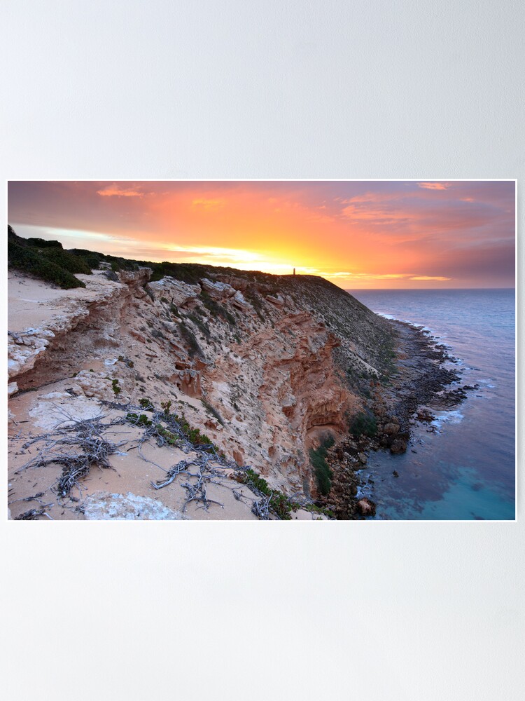 Poster, Lighthouse, Innes National Park, South Australia designed and sold by Michael Boniwell