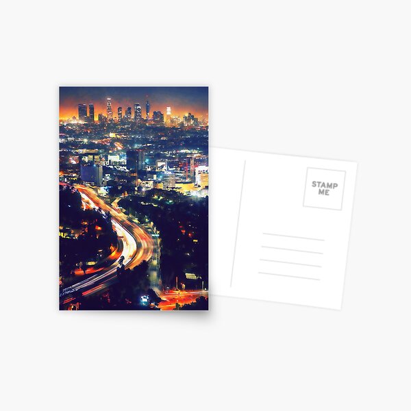 Los Angeles Skyline Postcard