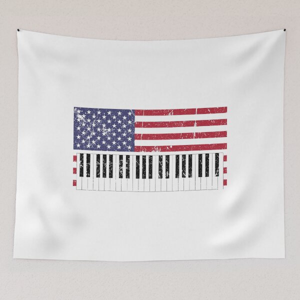 Item preview, American Flag Piano design designed and sold by phoxydesign.
