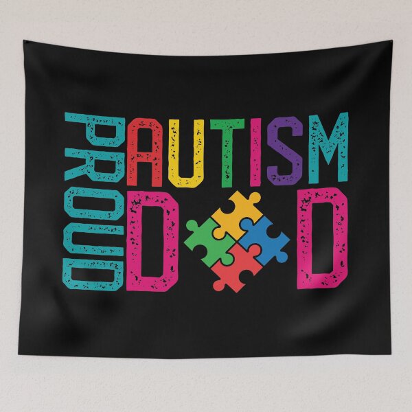 Item preview, Proud Autism Dad Autism Awareness Day Month designed and sold by mrsmitful.