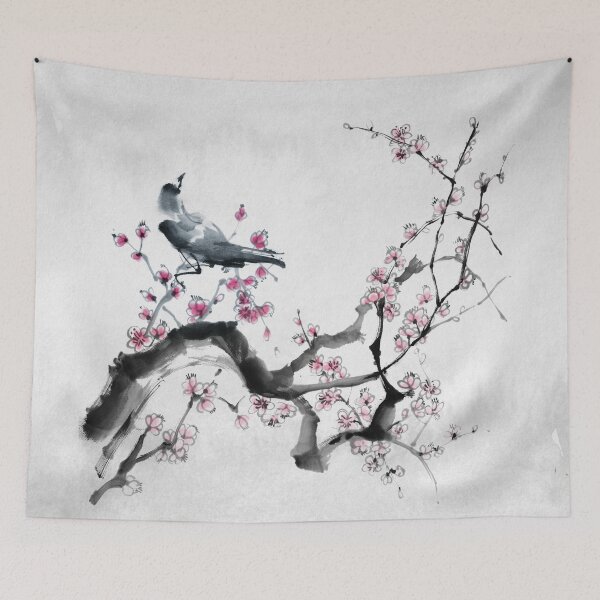 Item preview, Plum tree designed and sold by mahabrush.
