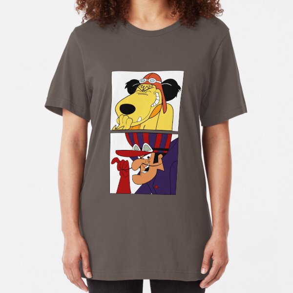 Wacky Races Dick Dastardly and Muttley Slim Fit T-Shirt