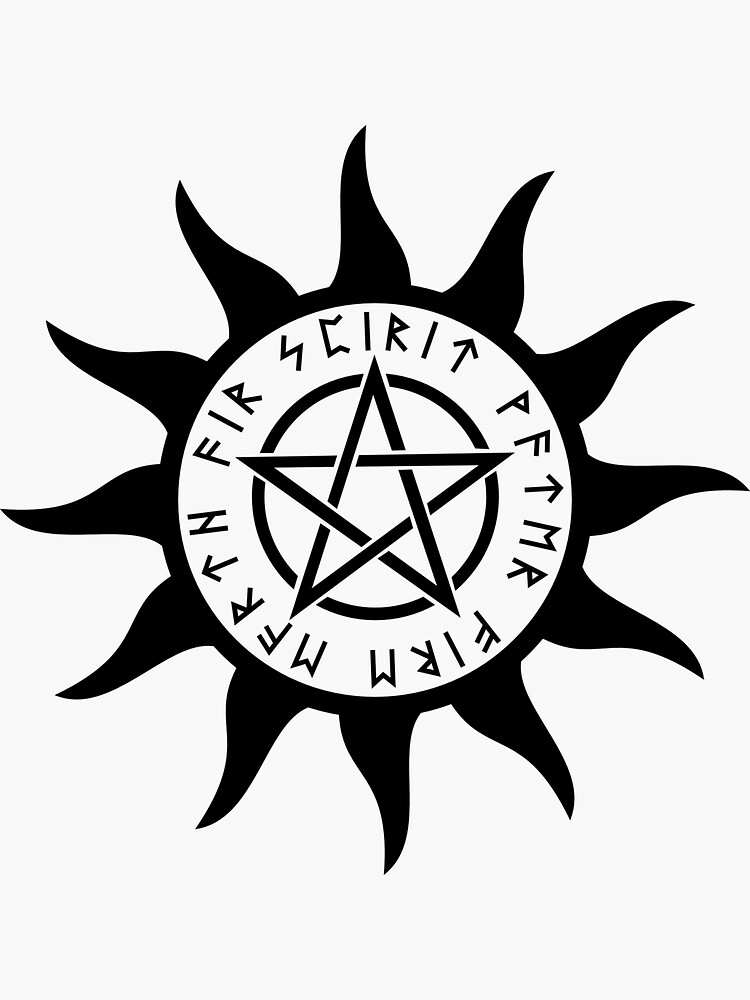 Pentagram Pentacle Wicca Solar symbol, symbol, logo, tattoo, sigil Of  Baphomet png | PNGWing