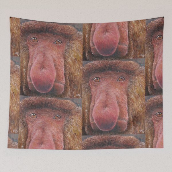 Item preview, Proboscis Monkey (Nasalis larvatus) designed and sold by elinjohnsen.