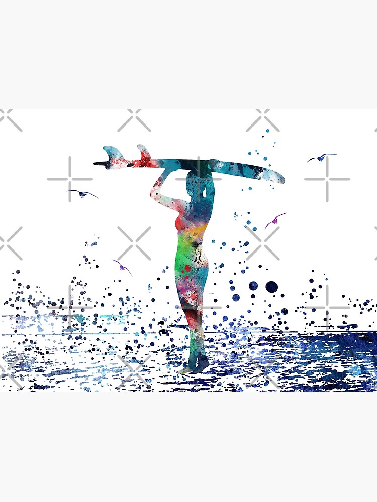 Carte de vœux for Sale avec l'œuvre « Fille de gymnastique, gymnastique  aquarelle » de l'artiste Rosaliartbook