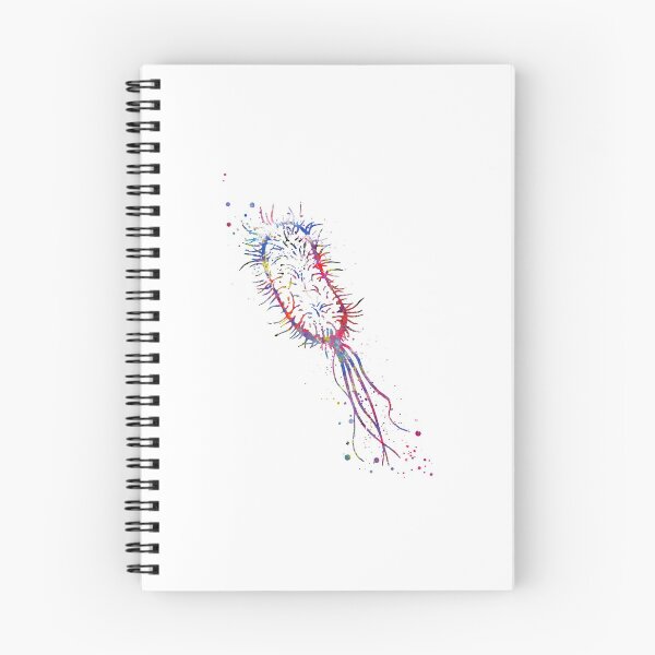 Item preview, Listeria monocytogenes, listeria watercolor, bacteriophage virus designed and sold by Rosaliartbook.